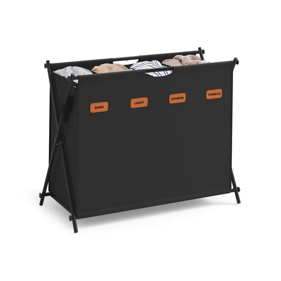 Laundry Hamper 4 Section 40.9 Gallon Collapsible Sorter – product view 5 | Amaraloft