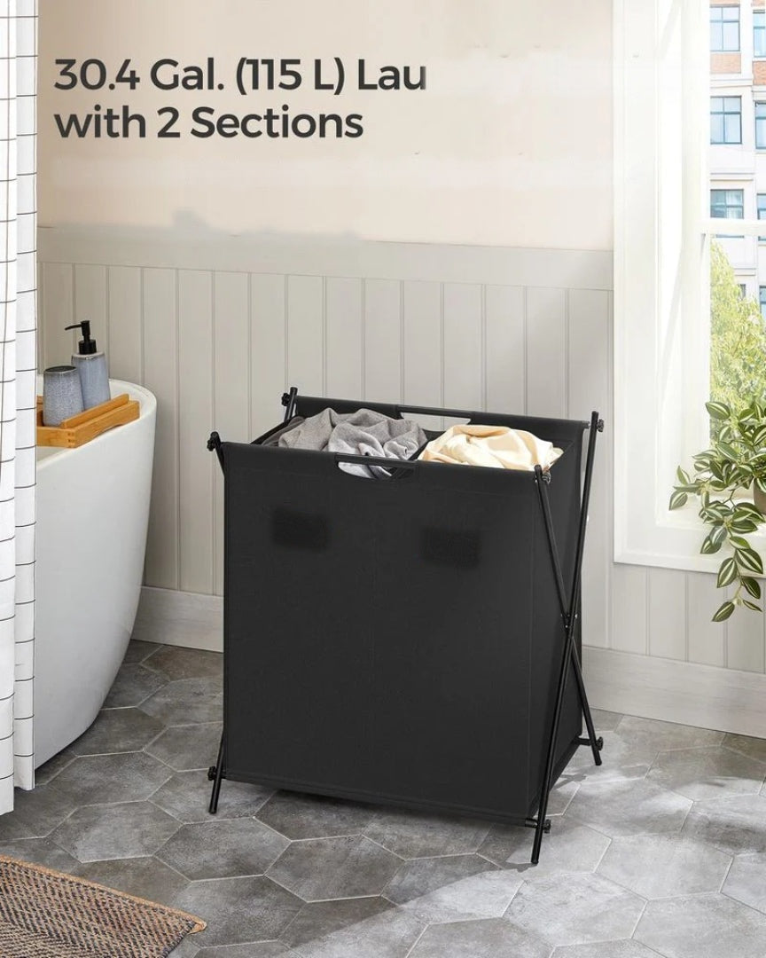Laundry Hamper 4 Section 40.9 Gallon Collapsible Sorter – product view 8 | Amaraloft