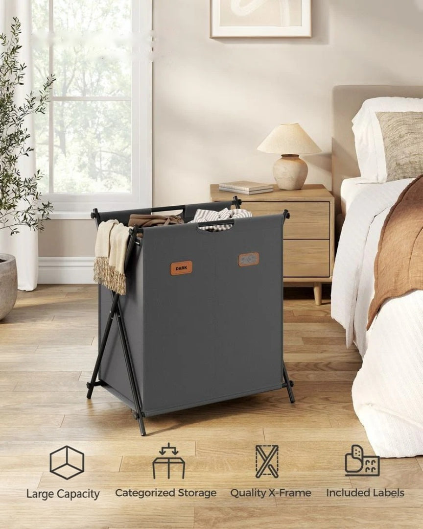 Laundry Hamper 4 Section 40.9 Gallon Collapsible Sorter – product view 18 | Amaraloft