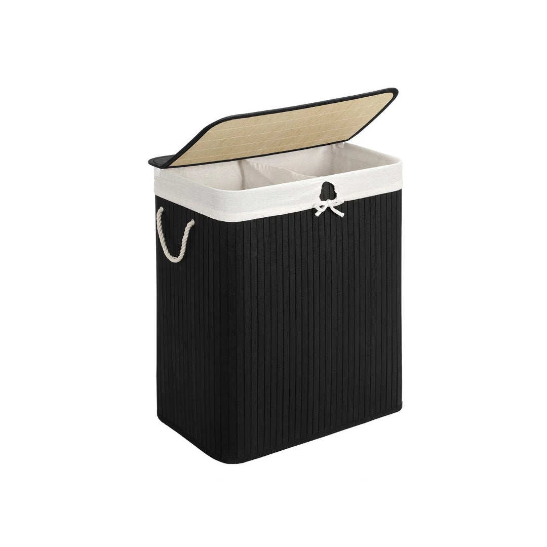 Laundry Hamper With Lid 2 Section 21.99 Gallon Sorter – product view 1 | Amaraloft