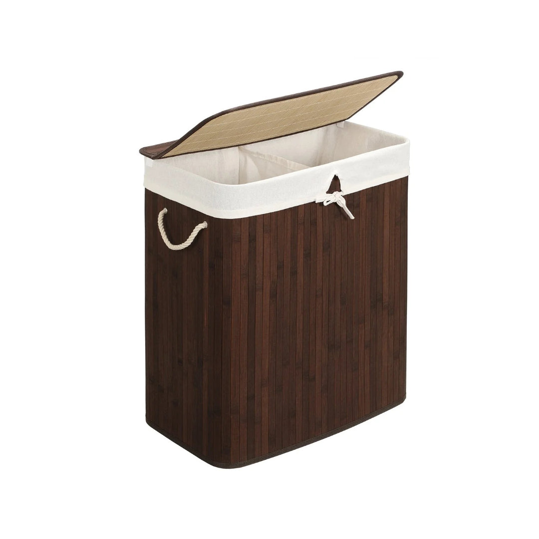 Laundry Hamper With Lid 2 Section 21.99 Gallon Sorter – product view 2 | Amaraloft