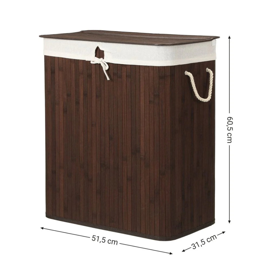 Laundry Hamper With Lid 2 Section 21.99 Gallon Sorter – product view 8 | Amaraloft