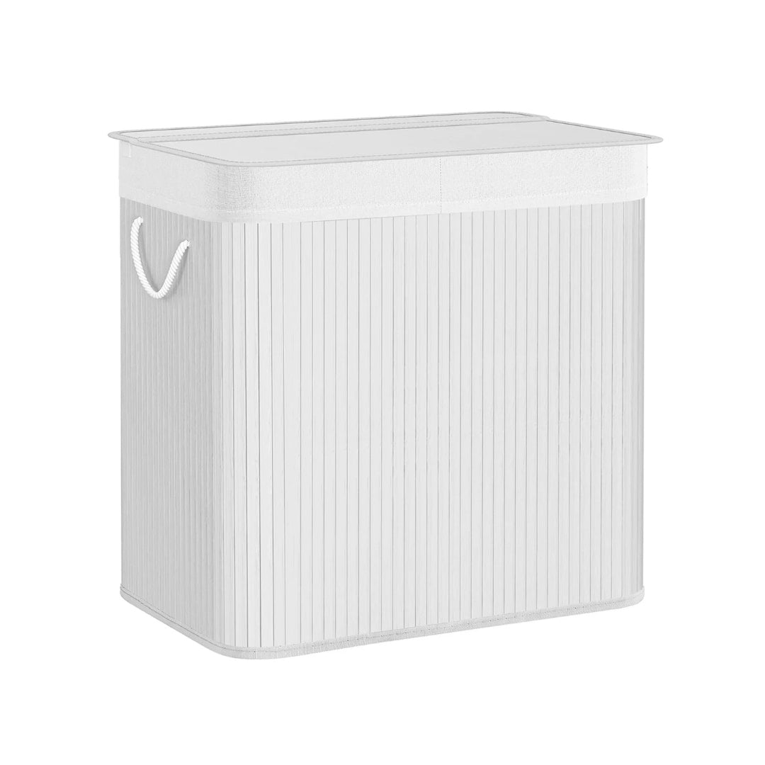 Laundry Hamper With Lid 3 Section 39.6 Gallon Sorter – product view 3 | Amaraloft