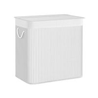 Laundry Hamper With Lid 3 Section 39.6 Gallon Sorter – product view 3 | Amaraloft