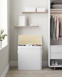 Laundry Hamper With Lid 3 Section 39.6 Gallon Sorter – product view 16 | Amaraloft