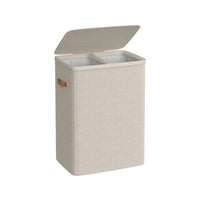 Laundry Hamper With Lid 44.9 Gallon 2 Compartment Sorter – product view 3 | Amaraloft