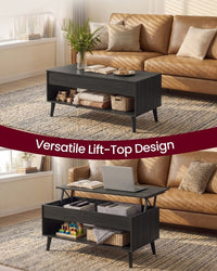 Lift Top Coffee Table With Hidden Storage For Living Room - product photo 02