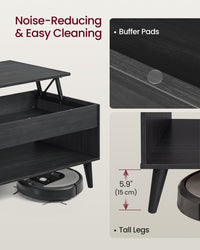 Lift Top Coffee Table With Hidden Storage For Living Room - product photo 05