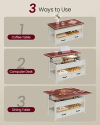 Lift Top Coffee Table With Storage Compartment And Sturdy Frame - product photo 22