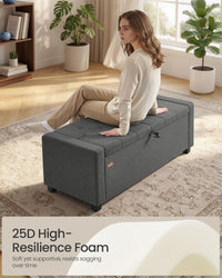 Linen Storage Ottoman Bench For Bedroom Or Living Room - product photo 04