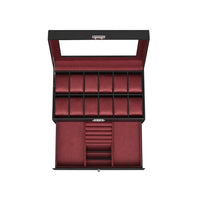 Lockable Watch Box With Glass Lid 6 8 Or 12 Slot – product view 8 | Amaraloft