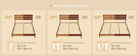 Mid-Century Modern Bed Frame With LED Headboard & Charging Station - product photo 43