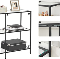 Modern Design Golden Glass Console Sofa Table - product photo 11