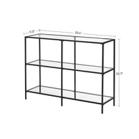 Modern Design Golden Glass Console Sofa Table - product photo 12