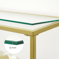 Modern Design Golden Glass Console Sofa Table - product photo 18