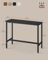 Narrow Bar Table With Metal Frame - product photo 06