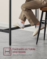Narrow Bar Table With Metal Frame - product photo 12