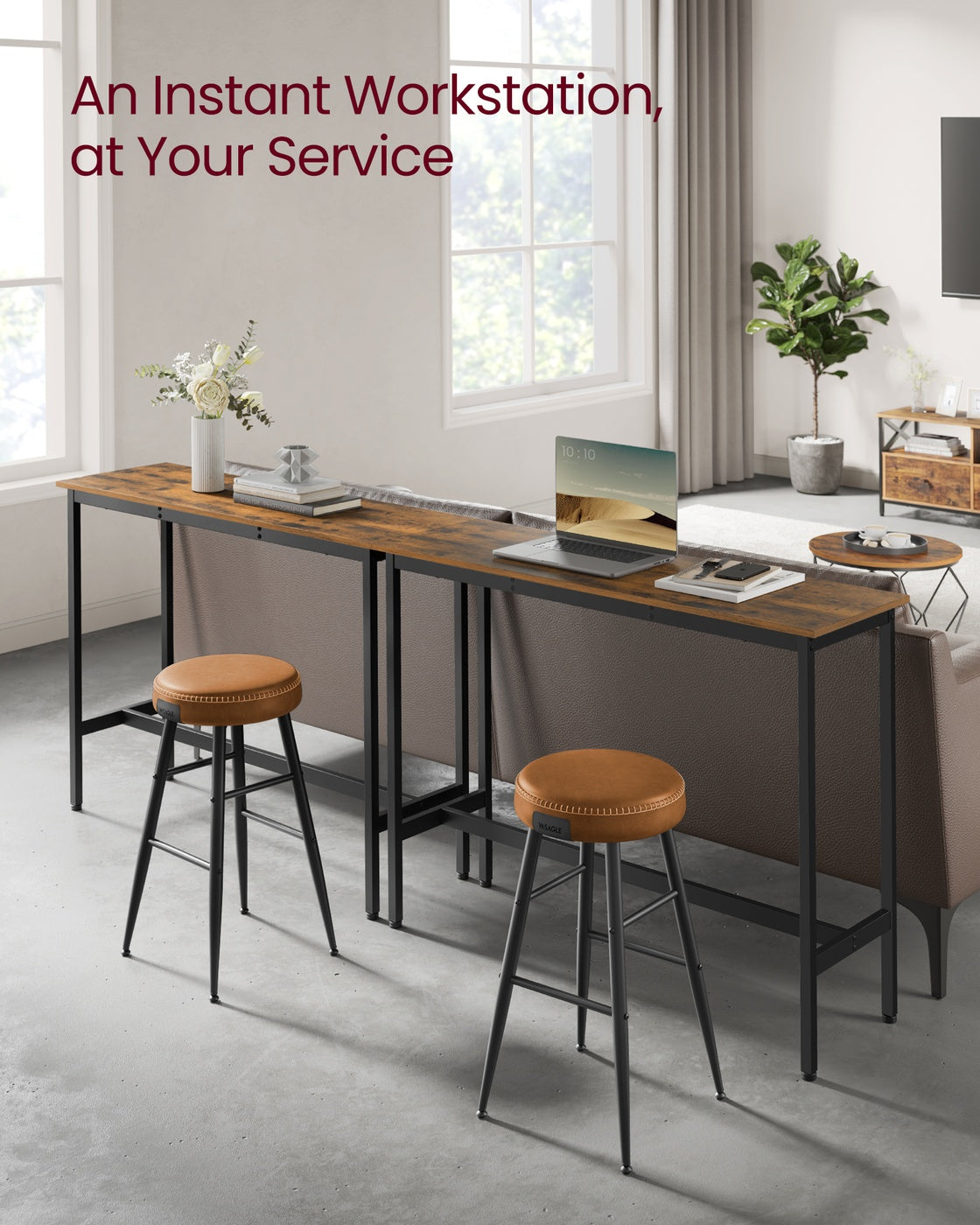 Narrow Bar Table With Metal Frame - product photo 17