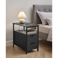 Narrow End Table With Charging Station And 2 Drawers – product view 11 | Amaraloft
