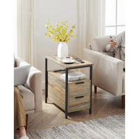Narrow End Table With Charging Station And 2 Drawers – product view 12 | Amaraloft