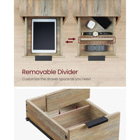 Narrow End Table With Charging Station And 2 Drawers – product view 15 | Amaraloft