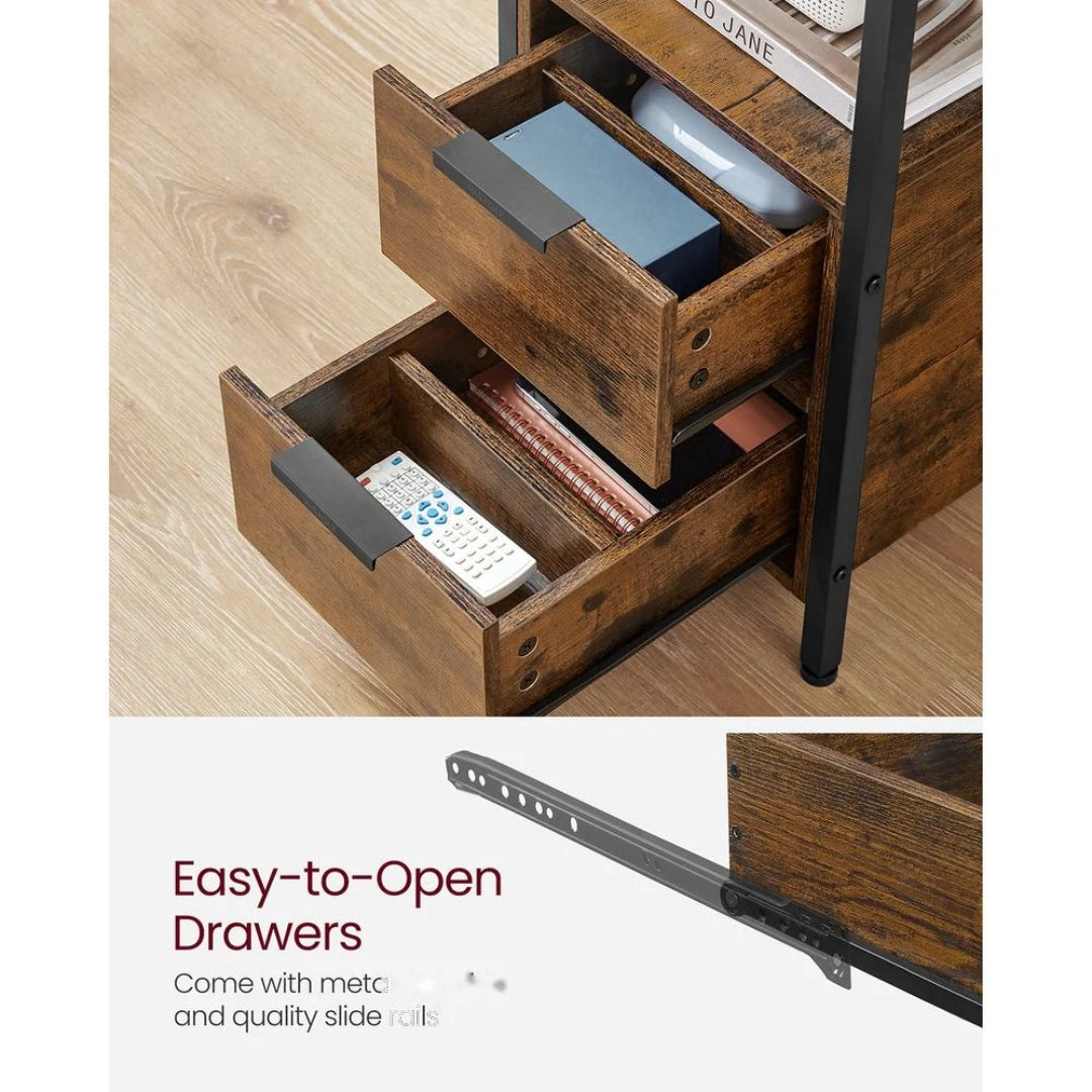 Narrow End Table With Charging Station And 2 Drawers – product view 23 | Amaraloft