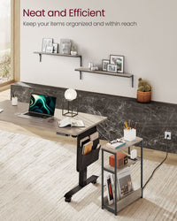 Narrow Side Table With Charging Station - product photo 33