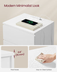 Nightstand With Charging Station - product photo 07