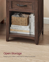 Nightstands With Charging Station And Open Compartment - product photo 15
