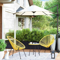 Outdoor Seating Set 3 Piece Acapulco Chairs With Table – product view 13 | Amaraloft