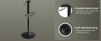 PU Leather Swivel Bar Stools With Back, Footrest And Adjustable Height - product photo 20