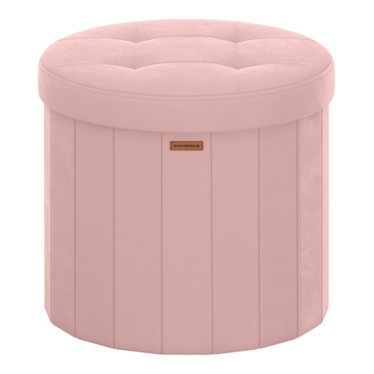 Round Storage Ottoman With Removable Lid - product photo 01