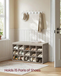 Shoe Storage Bench With Cushion – product view 15 | Amaraloft