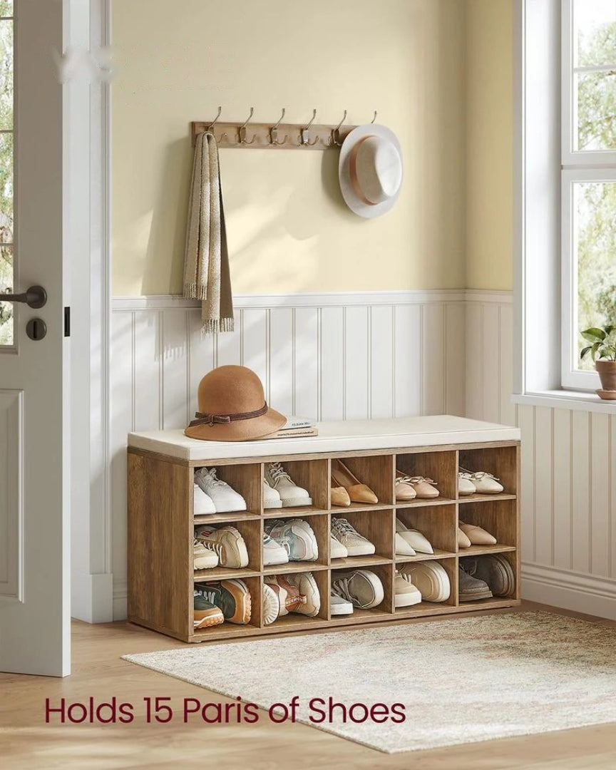 Shoe Storage Bench With Cushion – product view 16 | Amaraloft