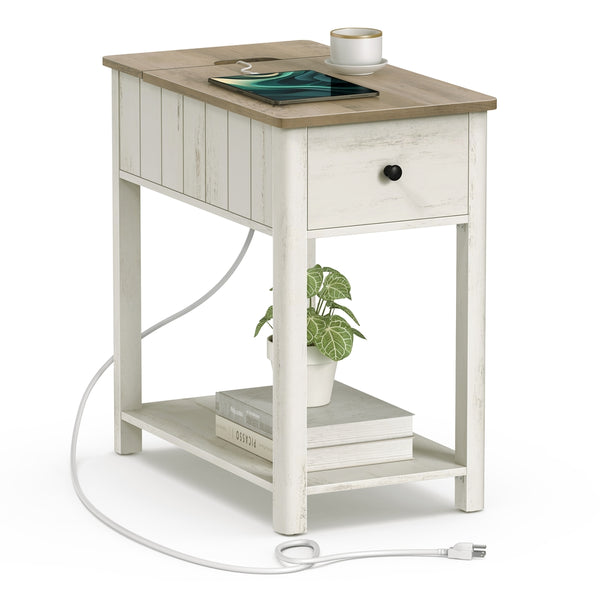 Side Table With Charging Station - product photo 01