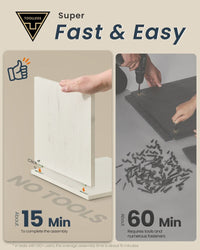 Slim Freestanding Storage Cabinet With Adjustable Shelves - product photo 03