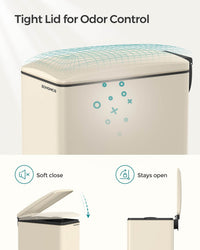 Slim Stainless Steel Trash Bin - product photo 22