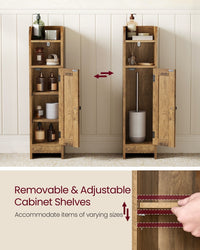 Small Bathroom Storage Corner Floor Cabinet With Door - product photo 12