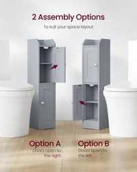 Small Bathroom Storage Corner Floor Cabinet With Door - product photo 20