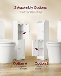 Small Bathroom Storage Corner Floor Cabinet With Door - product photo 26