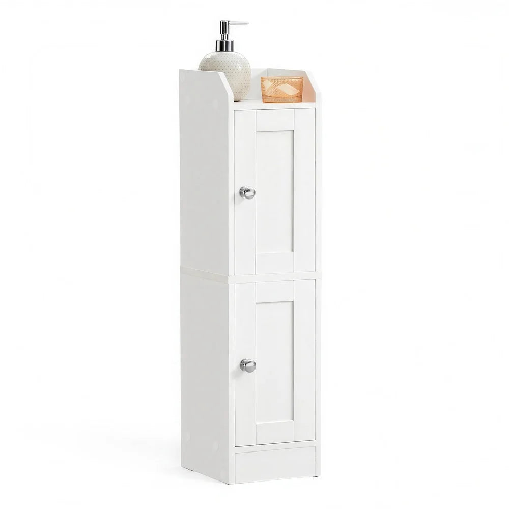 Small Bathroom Storage Corner Floor Cabinet With Door - UBBK312WB01S
