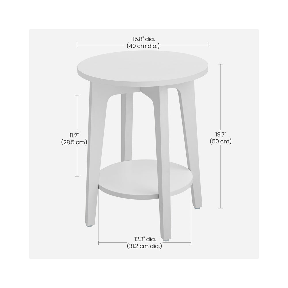Small Round End Table With Lower Shelf - product photo 06