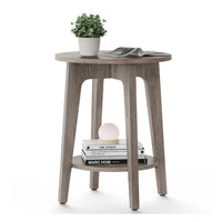 Small Round End Table With Lower Shelf - product photo 22