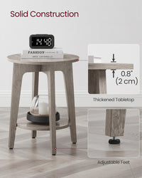Small Round End Table With Lower Shelf - product photo 25