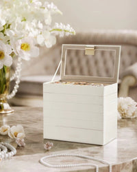 Stackable Jewelry Organizer Trays With Glass Lid 2 To 6 Tier – product view 23 | Amaraloft