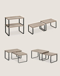 Stackable Kitchen Counter Shelves Set of 4 – product view 26 | Amaraloft