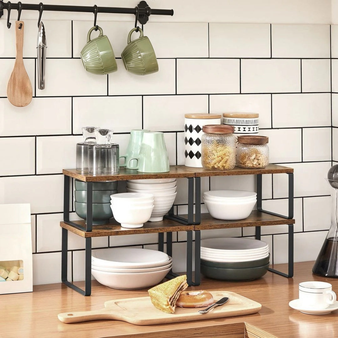 Stackable Kitchen Counter Shelves Set of 4 – product view 30 | Amaraloft