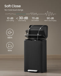 Stainless Steel Garbage Can With Lid And Removable Inner Bucket - product photo 08