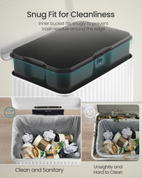 Stainless Steel Garbage Can With Lid And Removable Inner Bucket - product photo 21