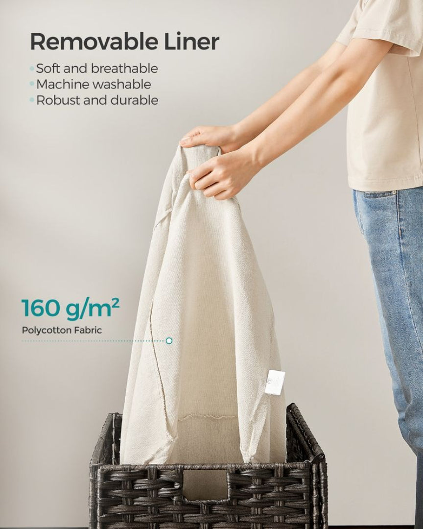 Storage Basket With Lid 105L Or 160L Laundry Hamper – product view 11 | Amaraloft